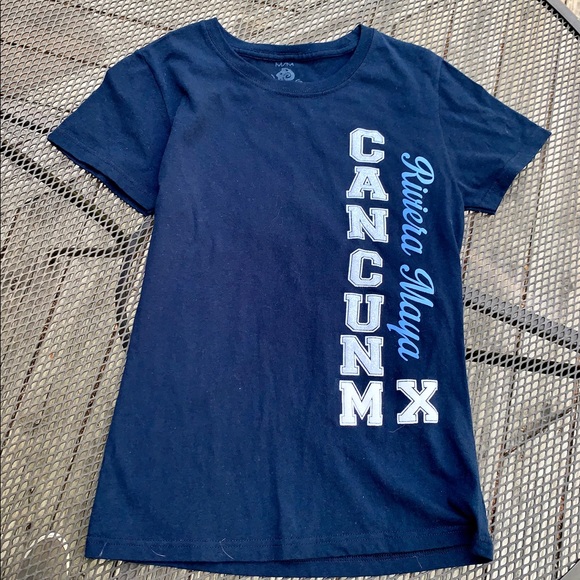 Tops - Cancun MX Riviera Maya Navy Tshirt M